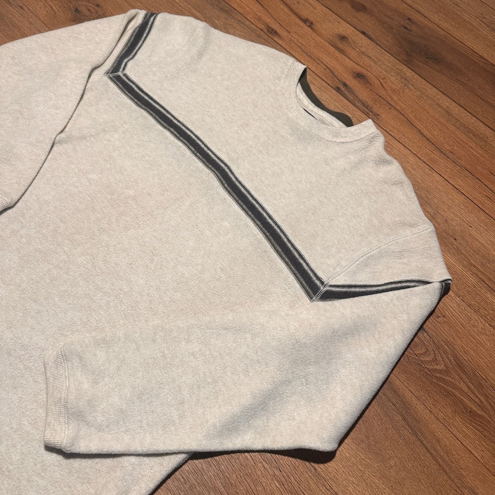 Vintage XG Beige Striped Crewneck Sweater Mens XL